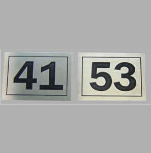 Indicativas e Identificação - Placa Numeração em Aço